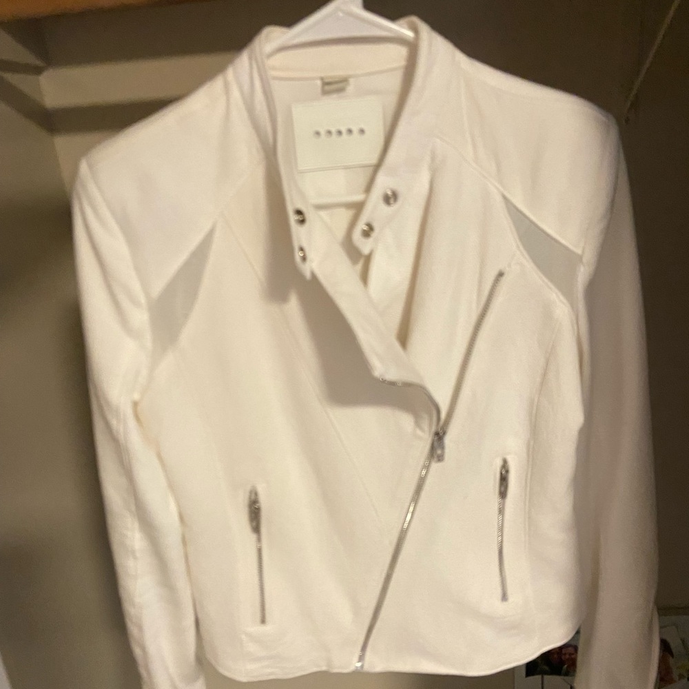 BlankNYC White Moto Jacket